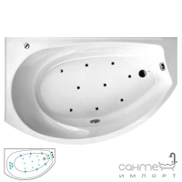 Гідро-аеромасажна ванна Balteco Christina 15 S4 із системою керування EVO правостороння