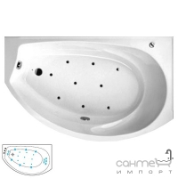 Гідро-аеромасажна ванна Balteco Christina 17 S4 із системою керування EVO лівостороння