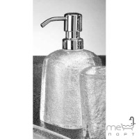 Дозатор для рідкого мила, шампунь (диспенсер) Cipi Silver Square (CP908/D-29)