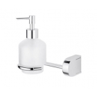 Дозатор для жидкого мыла с настенным держателем Bellosta Sogno/Baby S 01-7053/1 Хром/Вставки