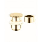Донный клапан для раковины 1”1/4 без окна для уровня воды с воротником Bellosta 71-0139/1 Матовое Золото