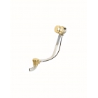 Сифон для ванны с автоматическим сливом, с переливом и регулируемым трубкой Bellosta 71-012/1 Матовое Золото