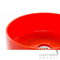 Раковина круглая на столешницу со сменной пластиной Cipi Jelly (CP950JE-Arancio-Orange M09)  