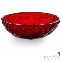 Раковина круглая на столешницу Cipi Baccarat Rosso (CP950/M11 ROSSO)  