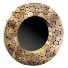 Дзеркало настінне в дерев'яній рамі Cipi Cermin Round 70 (CP601/CE)