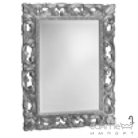 Настінне дзеркало в дерев'яній рамі з поліуретановим покриттям білого або чорного кольору Cipi Stuart (CP601/S1)