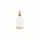 Дозатор для жидкого мыла настольный Bellosta Joconde 04-0854/1 Золото/Белая Керамика