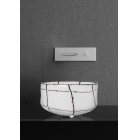 Раковина на столешницу Glass Design Murano CANALE CANALEWB white black