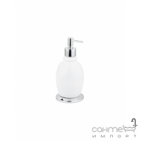 Дозатор для жидкого мыла настольный Bellosta Joconde 01-0854/1 Хром/Белая Керамика