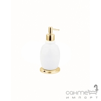 Дозатор для жидкого мыла настольный Bellosta Joconde 04-0854/1 Золото/Белая Керамика