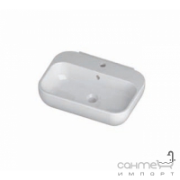 Настінна/накладна раковина Disegno Ceramica Touch3 Qubo60 (QB06040101), колір білий