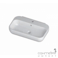 Настенная/накладная раковина Disegno Ceramica Touch3 Qubo70 (QB07040101), цвет белый