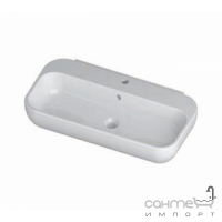 Настенная/накладная раковина Disegno Ceramica Touch3 Qubo80 (QB08040101), цвет белый