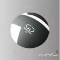 Донний клапан Glass Design PILETTA з логотипом 66 мм SCBLP Mat Black