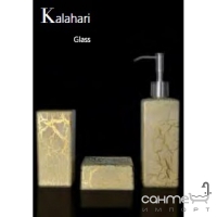 Набір для ванної кімнати (склянка+дозатор+мильниця) Glass Design Kalahari KALSETХХ