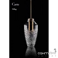 Ёршик для унитаза с ручкой из латуни в хрустальной колбе Glass Design Cristallo DE MEDICI Canto xl  CANTOXLT01FХ