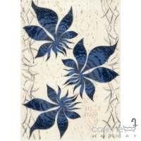 Плитка декор Береза кераміка Магія фантазія синій (25х35)