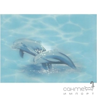 Плитка декор Береза кераміка Лазур Azure Dolphin - 2 (25x35)