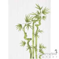 Плитка декор Береза керамика Ретро Retro Green Bambo 1 Decor (25x35)