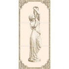 Плитка декор панно Береза кераміка Вавілон Амфора х 3 (75x35)