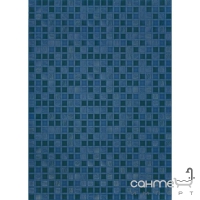 Плитка Береза керамика Квадро синий (25х35)