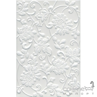 Плитка Kerama Marazzi Аджанта белый цветы 8216