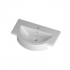 Полувстраиваемая консольная раковина Disegno Ceramica Fonte 85 (FO08535101), цвет белый