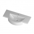 Полувстраиваемая консольная раковина Disegno Ceramica Fonte 105 (FO10535101), цвет белый