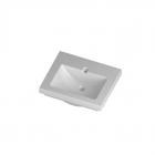Подвесная/встраиваемая раковина Disegno Ceramica Light 60 (LH06050101), цвет белый