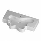 Настінна/накладна раковина Disegno Ceramica Splash (SH10056101), колір білий
