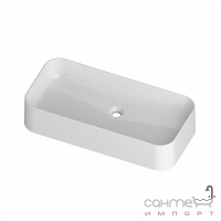 Раковина прямоугольная на столешницу Disegno Ceramica Slim 80 (SL08038001), цвет белый