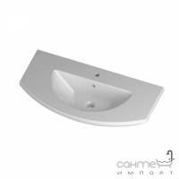 Вбудована консольна раковина Disegno Ceramica Fonte 100 (FO10000101), колір білий