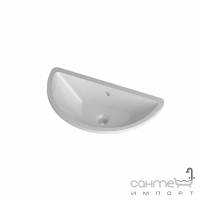 Вбудована керамічна раковина Disegno Ceramica Fonte (FO06535001), колір білий