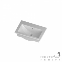 Подвесная/встраиваемая раковина Disegno Ceramica Mini Light 60 (ML06040101), цвет белый
