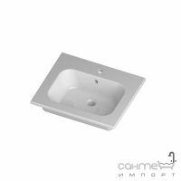 Консольна раковина Disegno Ceramica Qubo Square 51 (QS06151101), колір білий