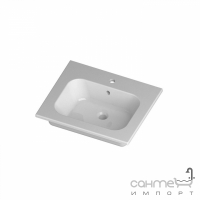 Консольна раковина Disegno Ceramica Qubo Square 46 (QS06146101), колір білий