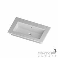 Встраиваемая раковина Disegno Ceramica Qubo Frame (FR08651101), цвет белый