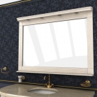 Зеркало для ванной комнаты Ваша Мебель Мрамор 140 бежевый