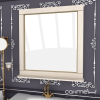 Зеркало для ванной комнаты Ваша Мебель Дельфин 80 бежевый