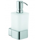 Дозатор для жидкого мыла с держателем Kludi E2 4997605 Хром/Матовое Стекло