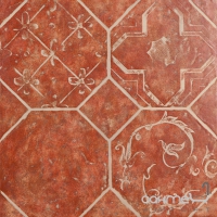Плитка для пола Zeus Ceramica OCTAGON ROSSO DECO 45x45 ZWXV82