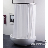 Шторка для ванни, текстиль Flaminia Fontana FNTD біла