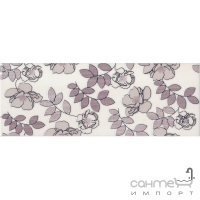 Настінна плитка декор Kerama Marazzi Ньюпорт Квіти фіолетовий STGC18215010
