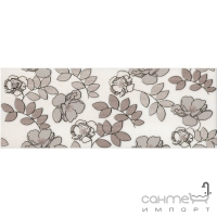 Плитка настенная декор Kerama Marazzi Ньюпорт Цветы коричневый STGA18215010