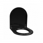 Сидение с крышкой для унитаза Kolo Stainless Steel K10115000 черный, дюропласт
