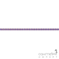 Плитка бордюр Kerama Marazzi Бисер фиолетовый POD013