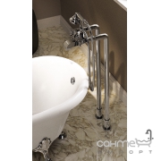 Підлоговий змішувач для ванни з ручним душем та перемикачем Flaminia Evergreen EG700 хром