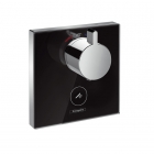 Термостатичний змішувач для душу Hansgrohe ShowerSelect glass 15735600 чорний/хром