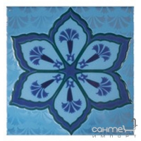 Плитка декор Serra Seramik SPECTRA KARANFIL DECOR BLUE GLOSSY 20x20
