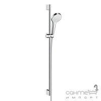 Душовий комплект версія EcoSmart Hansgrohe Croma Select S 1jet Shower Set 0.90 m 26575400 білий/хром